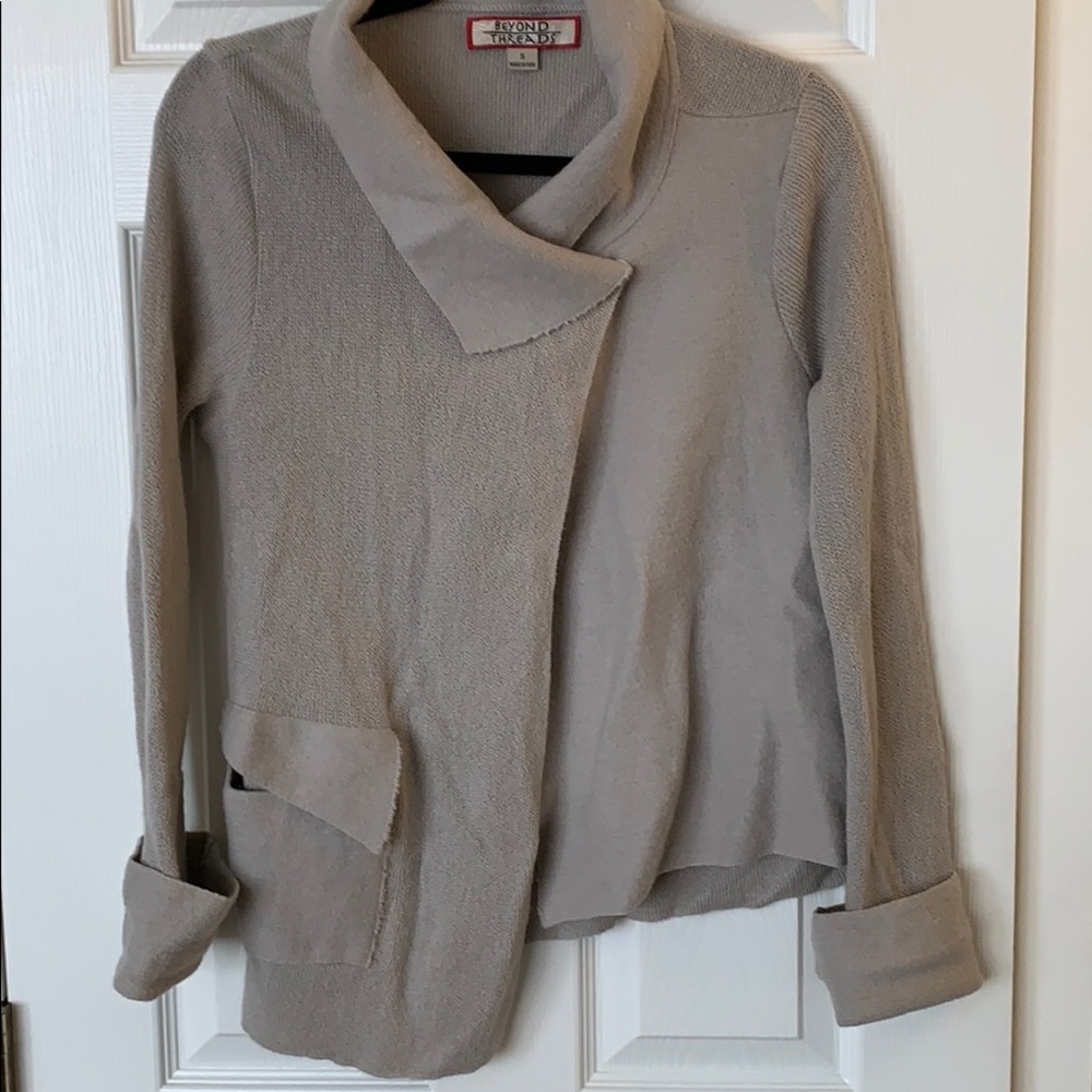 Beyond Threads Asymmetrical Alpaca Cardigan - image 1